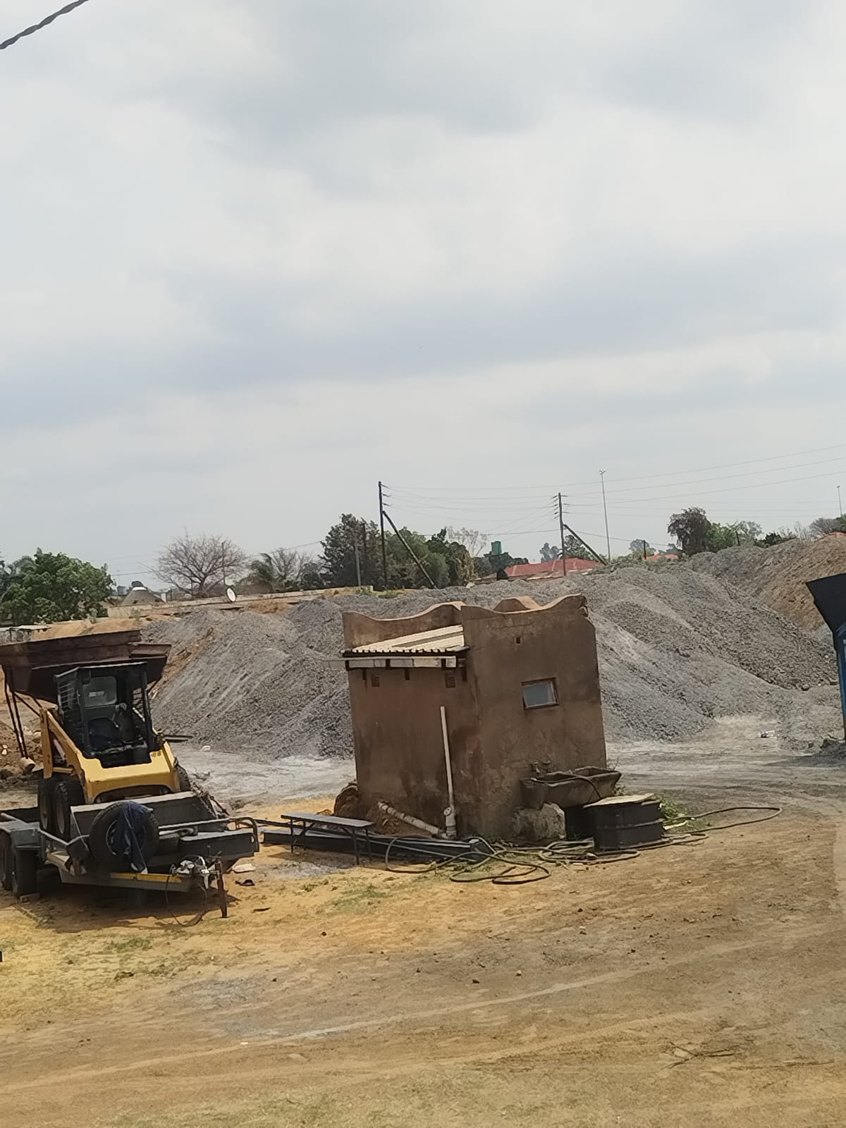Aggregate and crusher yard